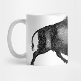 What is life? Cows run away from the storm while the buffalo charges toward it - and gets through it quicker. Mug